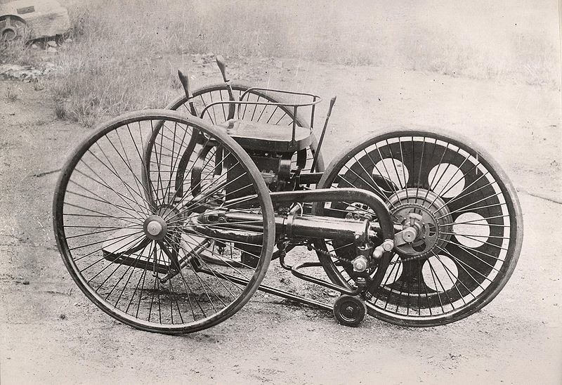Один из первых в мире мотоциклов - Butler Petrol Cycle 1884 года