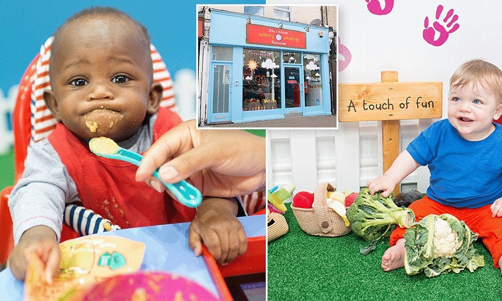 Первый в мире сенсорный ресторан для младенцев с цифровым и интерактивным меню 