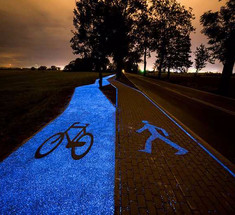 Велосипедная дорожка которая экономит свет