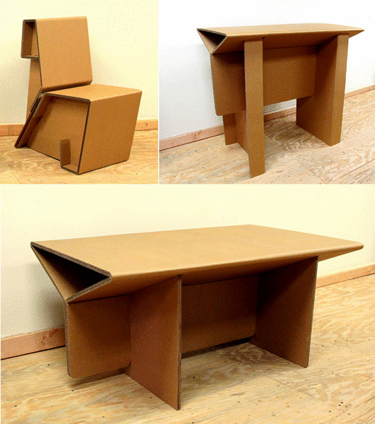 Chairigami: легкая мебель из гофрированного картона 