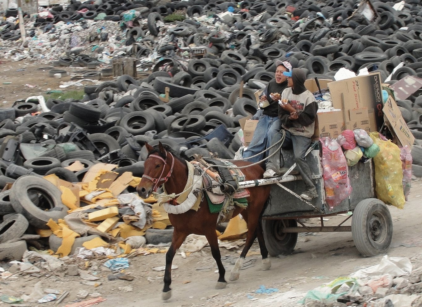 Ошеломляющий город мусора в Мехико