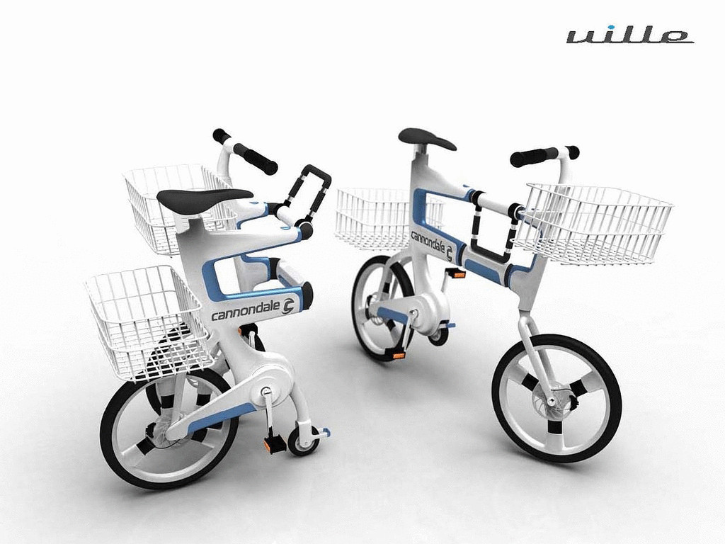 Создан велосипед-трансформер, который превращается в коляску для покупок