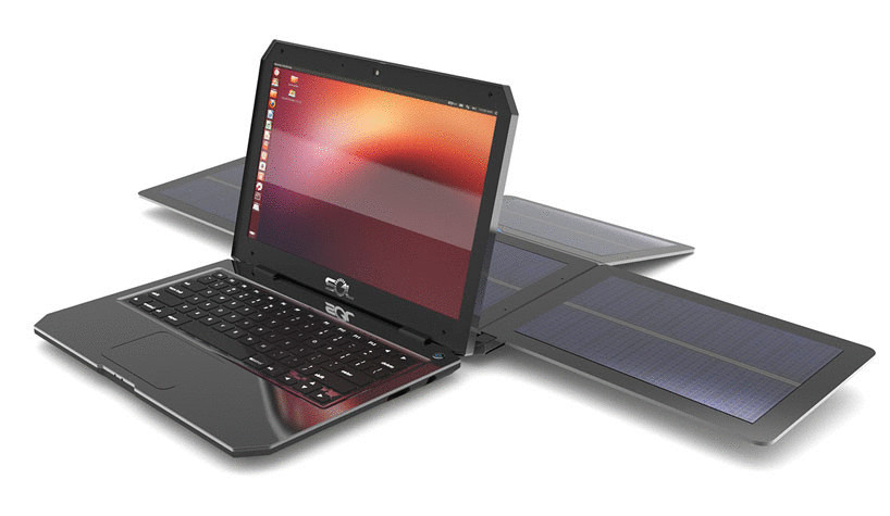 Представлен солнечный ноутбук для экстремалов и детей из развивающихся стран 