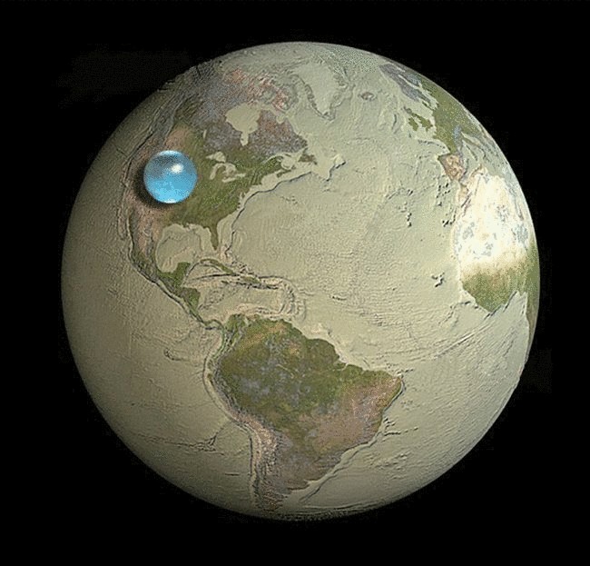 Интерактивная карта затопленного мира