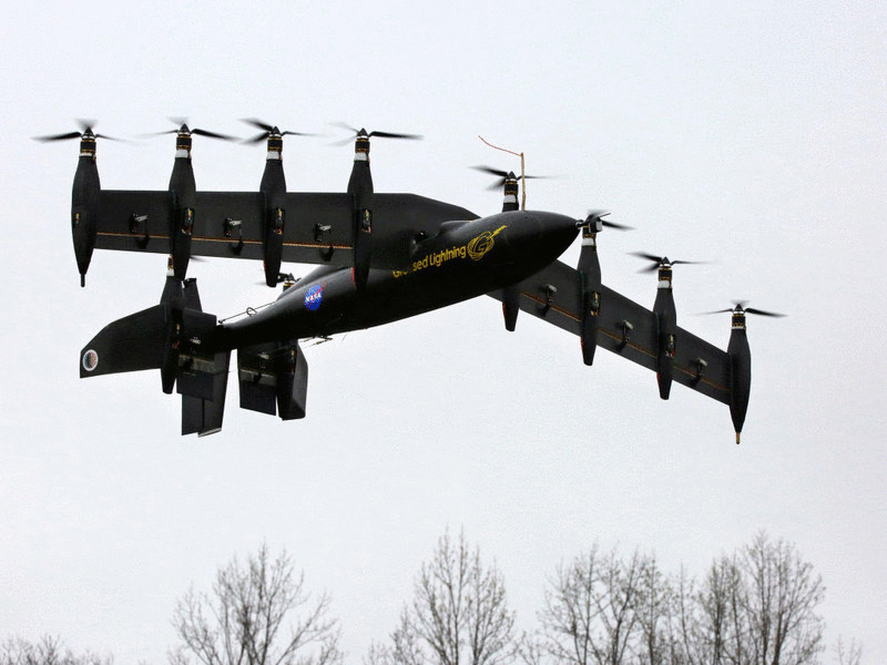 NASA представил новый прототип электрического самолета Greased Lightning