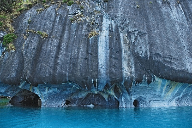 Фоторепортаж—мраморные пещеры Чиле-Чико