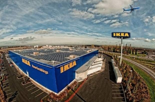 Проект IKEA в Темпе— гигант среди   солнечных фотоэлектрических инсталляций