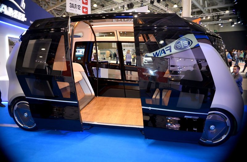 «КАМАЗ» представил прототип беспилотного микроавтобуса