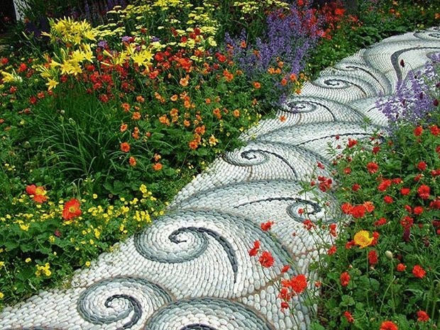 Садовые дорожки из гальки – потрясающие идеи для вашего двора
