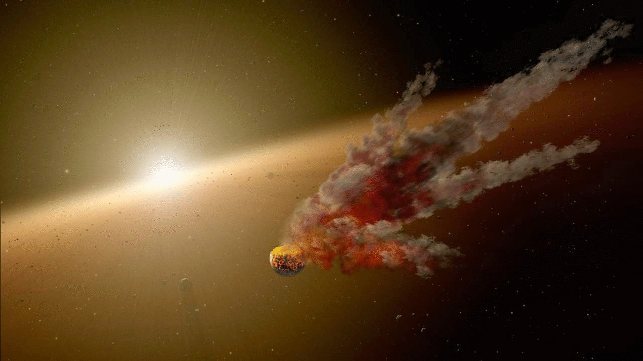 Возможное столкновение астероидов наблюдает телескоп Spitzer