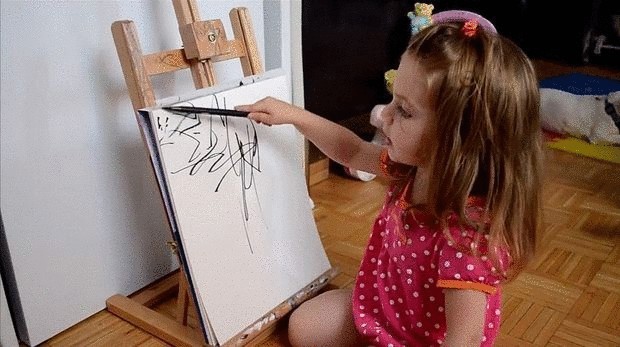 Необычные картины Ruth Oosterman и ее двухлетней дочери
