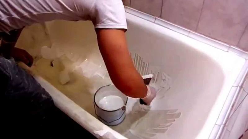 Как восстановить эмаль в чугунной ванне?