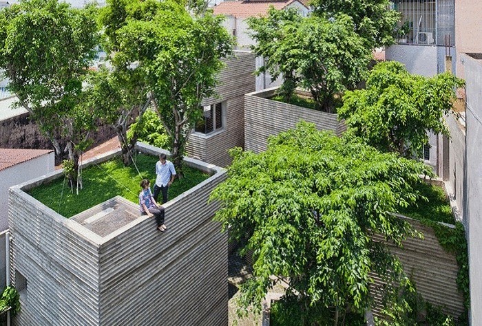 House for Trees - жилой комплекс с деревьями на крышах.
