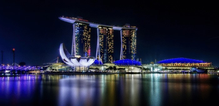 Роскошный отель в Сингапуре.