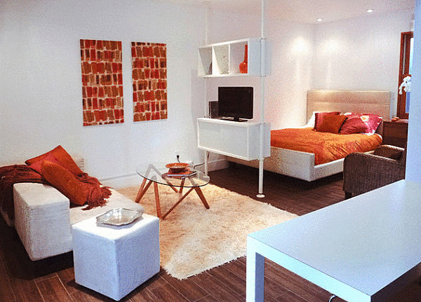Квартира-студия — примеры рационального распределения пространства  