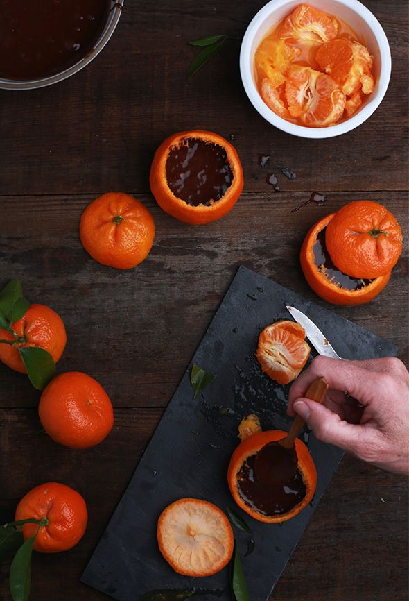 Шоколадные пирожные в мандарине — изысканно  и очень просто