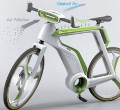 Велосипед будущего -  крути педали и очищай воздух
