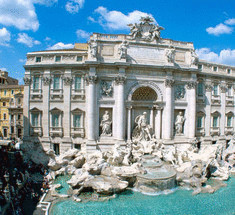 Самое романтичное место на Земле—фонтан Треви в Риме+видео