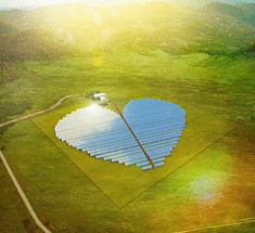 Во Франции строится солнечная электростанция в форме сердца