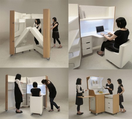 Складная мебель для миниатюрных квартир