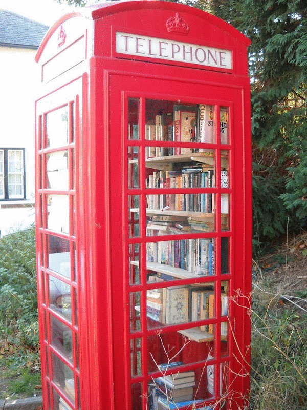 Библиотеки в телефонных будках Британии