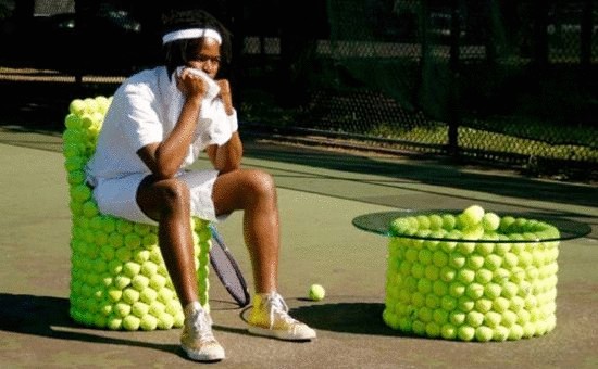 Вторичное использование теннисных мячей