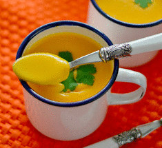 Оригинальный суп-пюре из тыквы с апельсином
