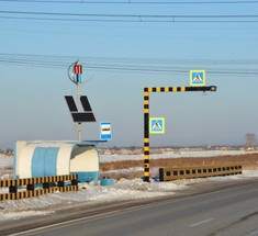 Инновационный пешеходный переход на трассе Красноярск–Железногорск