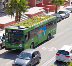 В Испании запустят автобусы с садами на крышах для очистки городского воздуха