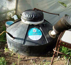 Простая биогазовая установка дома