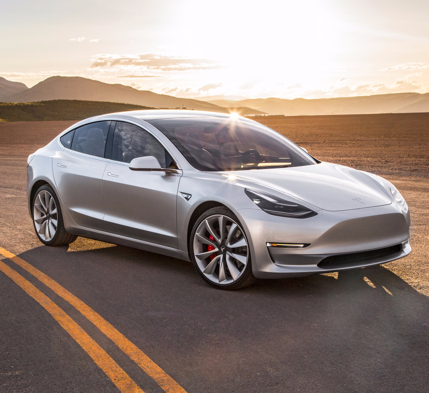 Tesla model 3 White