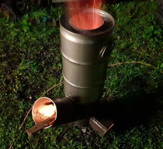 Ракетная печь из кислородного баллона: пошаговая инструкция