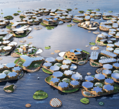 ООН показала концепт плавучего города с защитой от цунами и 5-балльных ураганов