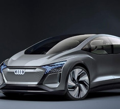 Концепт нового автономного электромобиля Audi AI:ME с "зеленой" крышей