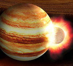 Юпитер в раннем возрасте мог столкнуться с другой планетой