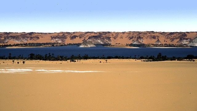 Унианга – система озер посреди пустыни Сахара