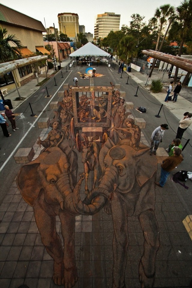 Фестиваль рисунка мелом «Sarasota Chalk Festival 2012»