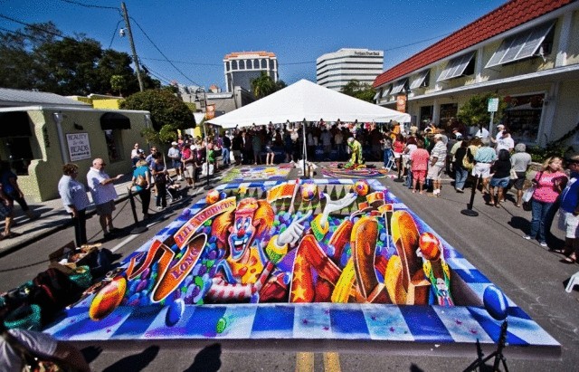 Фестиваль рисунка мелом «Sarasota Chalk Festival 2012»