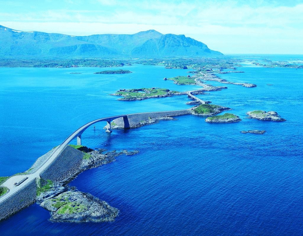 Атлантическая океаническая дорога в Норвегии