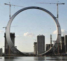 Гигантский небоскреб Ring of Life в городе Фушунь