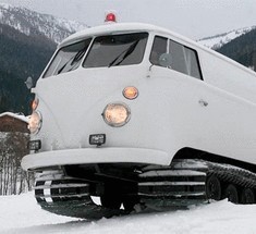 VW Snowcat Adventuremobile: музыкальный снегоход в стиле ретро