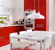 Красный цвет в интерьере кухни: 5 подсказок 