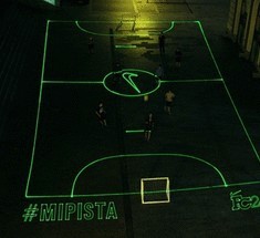 NIKE представил уникальную лазерную футбольную площадку