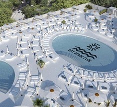 На крыше киевского торгового центра построили современный пляжный комплекс