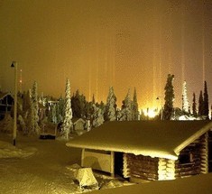 Световые столбы - одно из самых загадочных природных явлений
