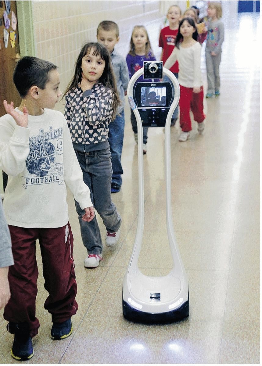 В США робот ходит в школу вместо больного мальчика