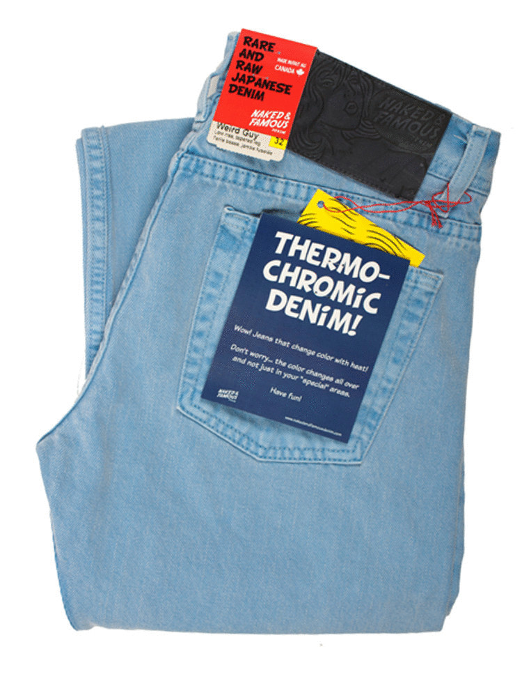 Созданы джинсы, меняющие цвет от температуры тела