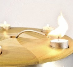 Безопасная лампа Switch Candle: живой огонь в интерьере