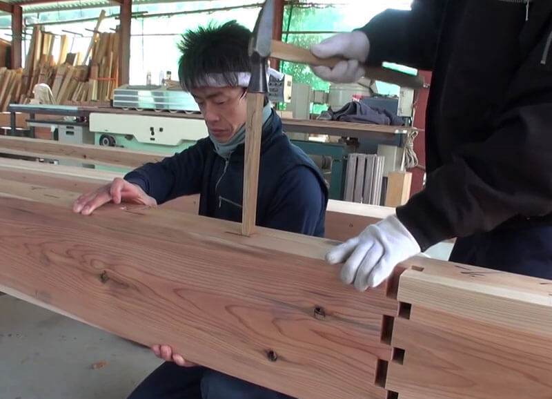 Древняя технология соединения бревен от японских плотников