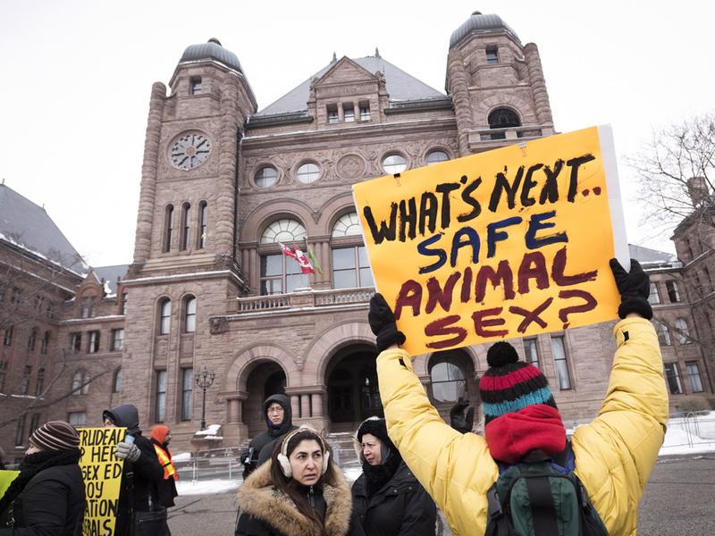 Родители Торонто: Нет новой программе секспросвета!